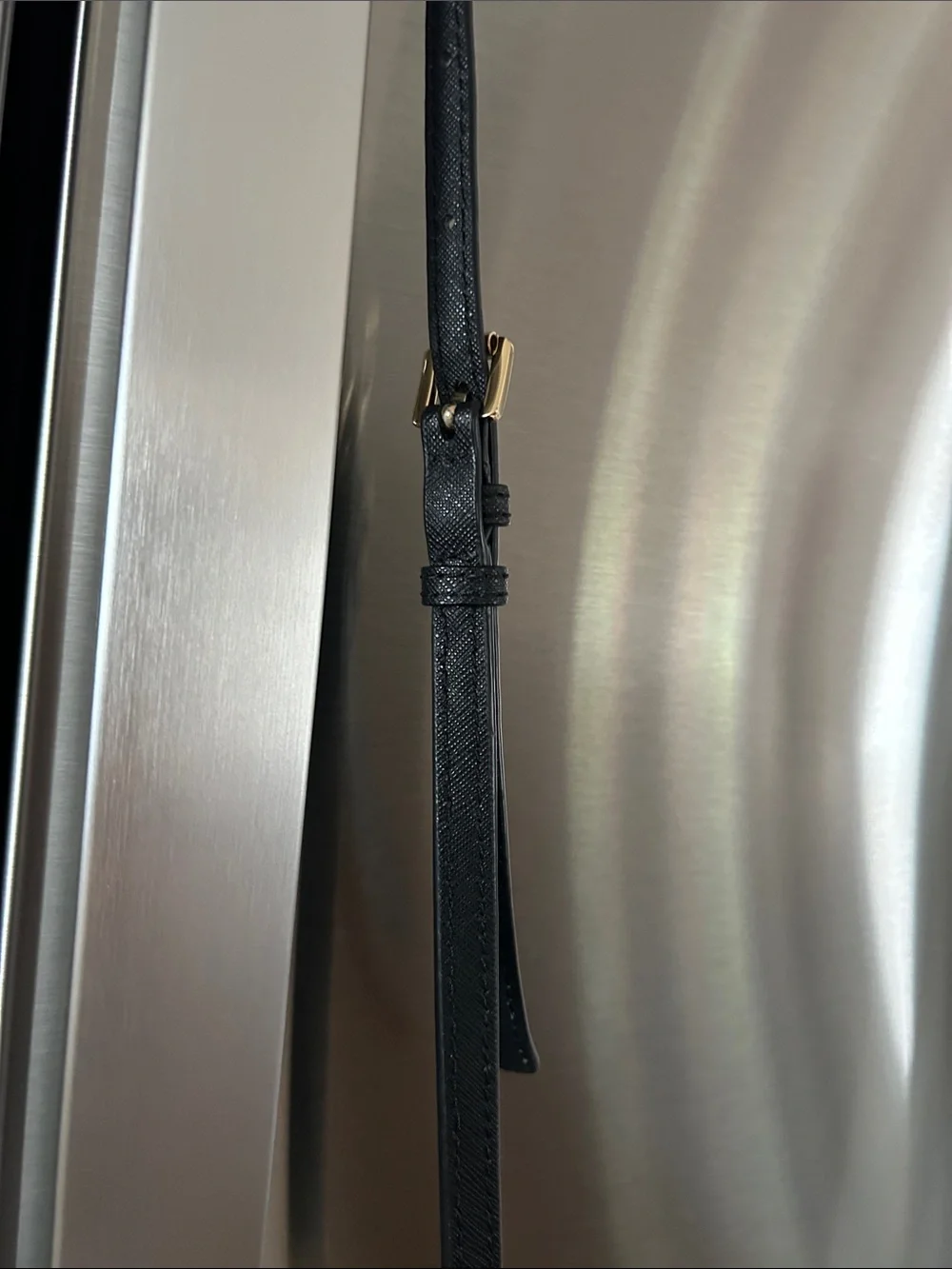 Michael Kors Black Crossbody with Gold Chain Strap